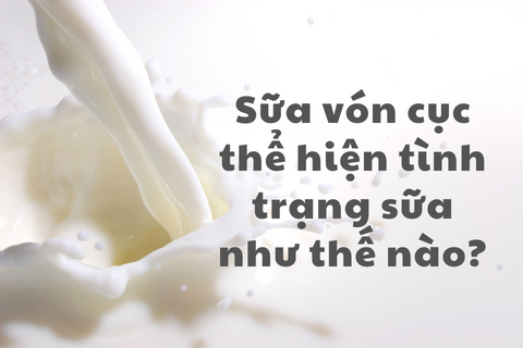 SỮA VÓN CỤC THỂ HIỆN TÌNH TRẠNG SỮA NHƯ THẾ NÀO?