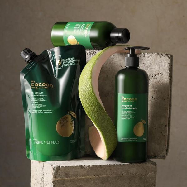 COCOON Túi Refill Dầu gội bưởi giảm gãy rụng & làm mềm tóc không sulfate 500ml
