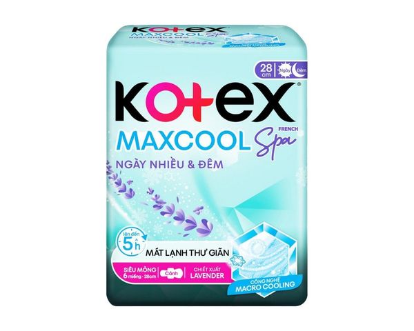 Băng Vệ Sinh Kotex Max Cool French Spa Siêu Mỏng Cánh Ngày