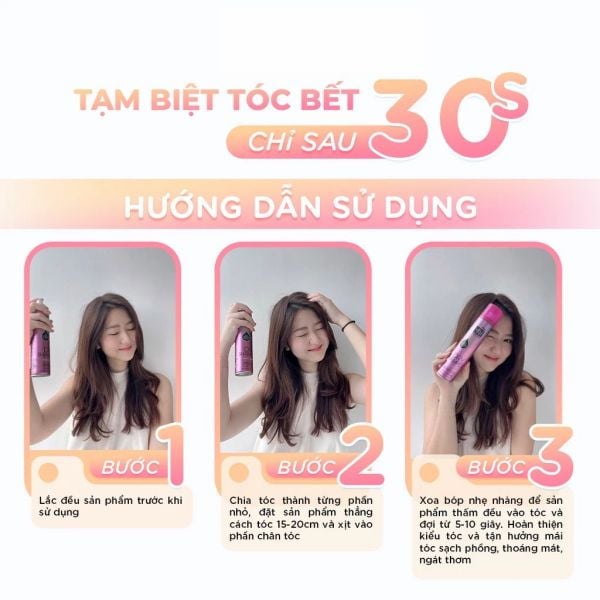 dầu gội khô girlz only