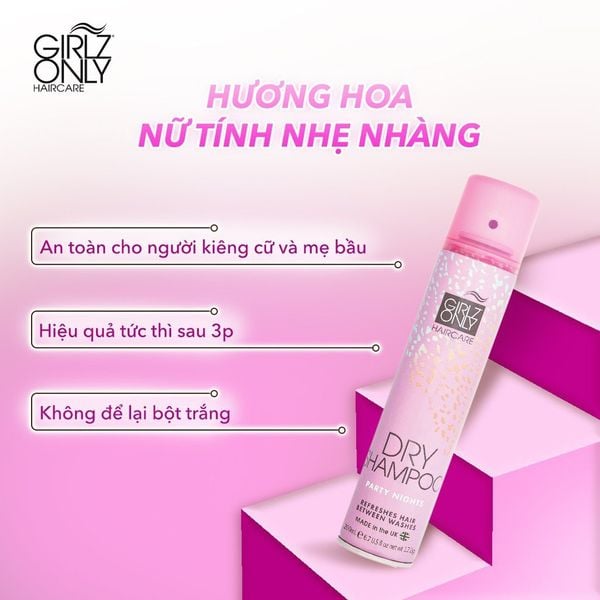 dầu gội khô girlz only