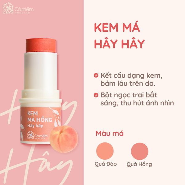 kem má hây hây cỏ mềm