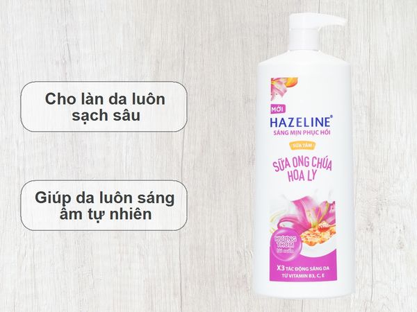 HAZELINE Sữa Tắm Sữa Ong Chúa Hoa Ly 1kg