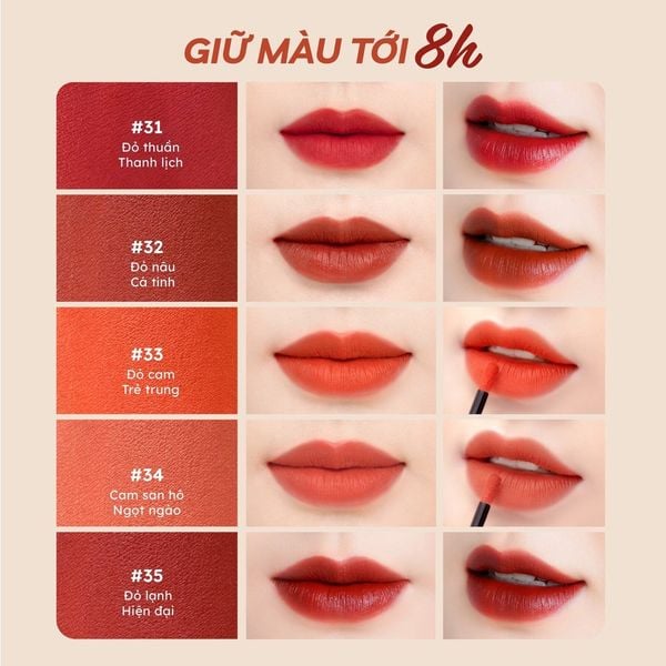 Son kem nhung cỏ mềm