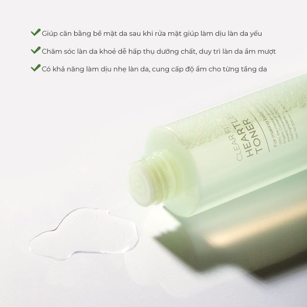 Nước cân bằng da Tenzero Clear Fit Heartleaf Toner 200ml