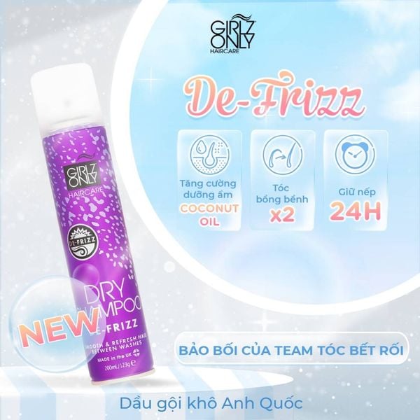 dầu gội khô girlz only