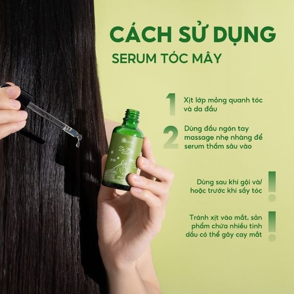 serum tóc mây cỏ mềm