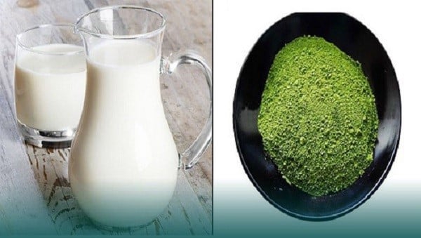 Công thức: Bột trà xanh matcha + sữa cũng giúp giảm cân hiệu quả