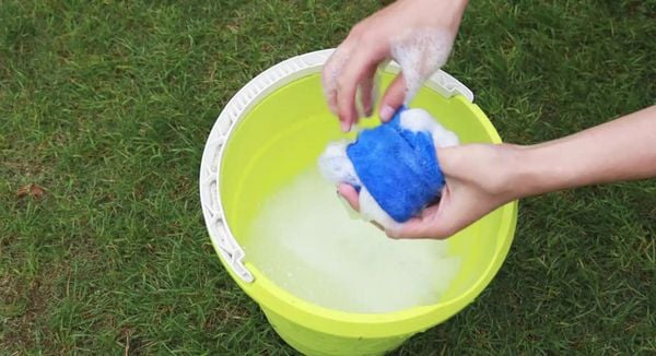 Clean with Mild Soapy Water