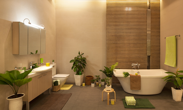 Phòng tắm “xanh” với phong cách thiết kế nội thất Nhật Bản