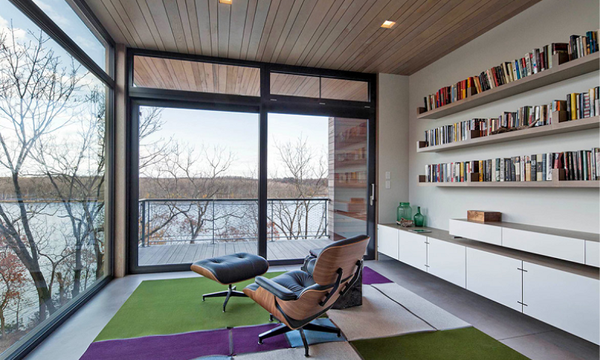 Phòng đọc sách đẹp tại gia với thiết kế không gian mở