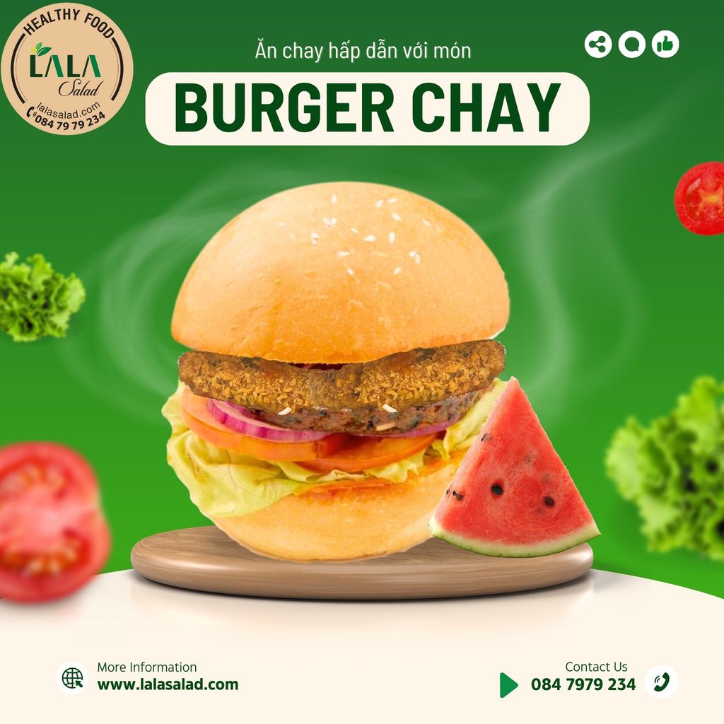 [MÓN CHAY] HAMBURGER PHIÊN BẢN HEALTHY