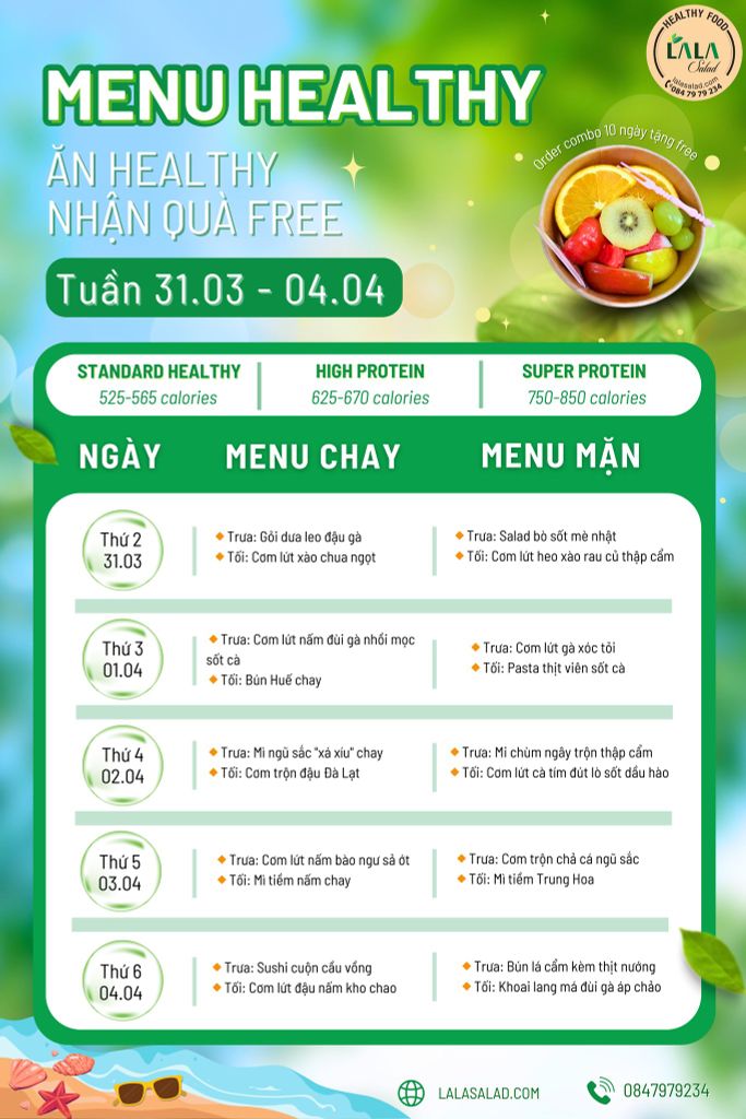 [𝐌𝐄𝐍𝐔 𝟑𝟏.𝟎𝟑 - 𝟎𝟒.𝟎𝟒] TUẦN MỚI LÊN DÂY CÓT