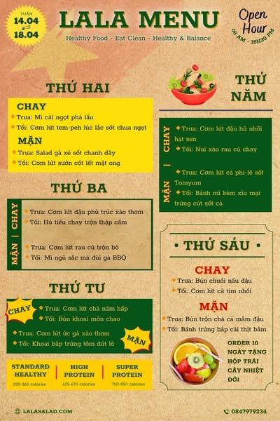 TIN NÓNG TỪ LALA SALAD – TUẦN NÀY CÓ GÌ ĂN?