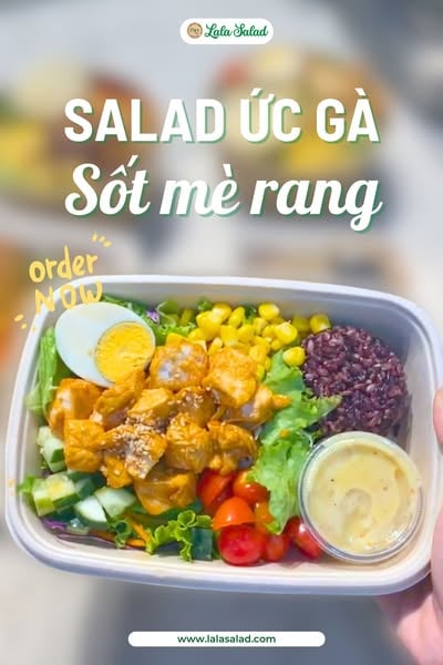 Salad Ức Gà Sốt Mè Rang - Refesh cái nóng 40 độ của Sài Gòn