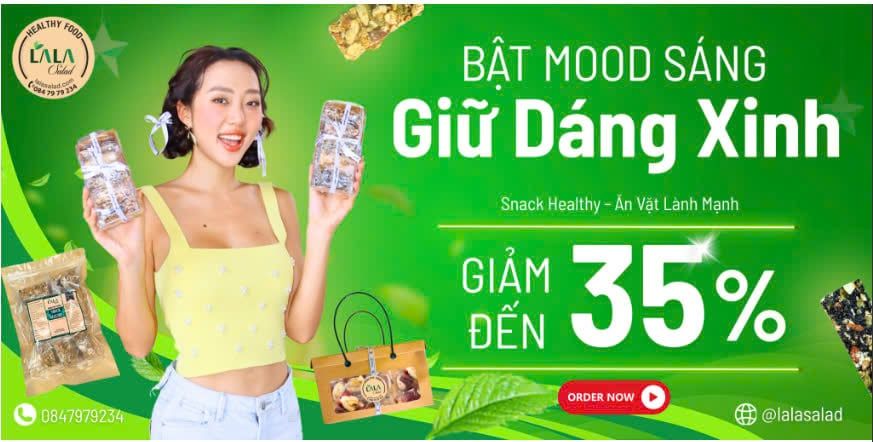 BẬT MOOD SÁNG - GIỮ DÁNG XINH -  SNACK HEALTHY SALE UP TO 35%