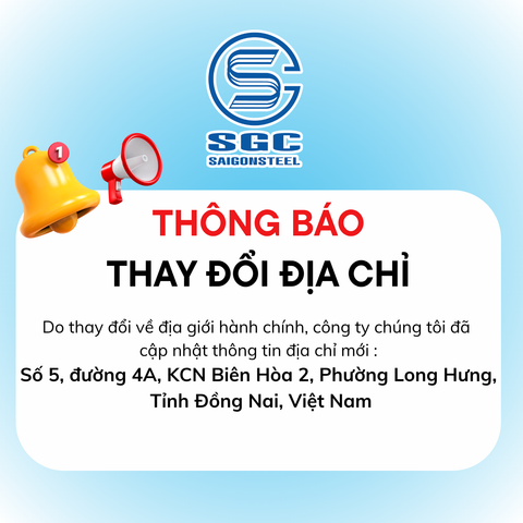 Thông báo thay đổi địa chỉ.