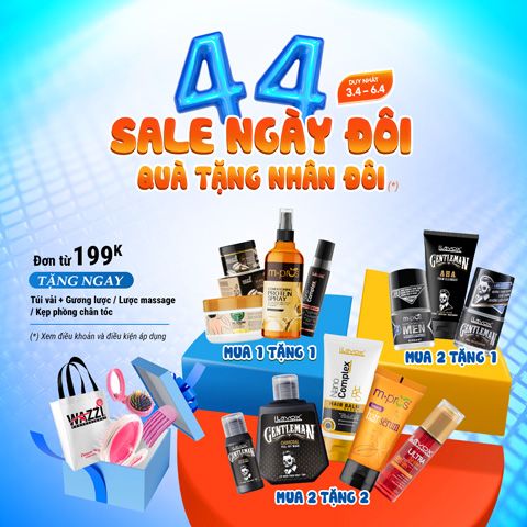 4.4 SALE NGÀY ĐÔI – QUÀ TẶNG NHÂN ĐÔI