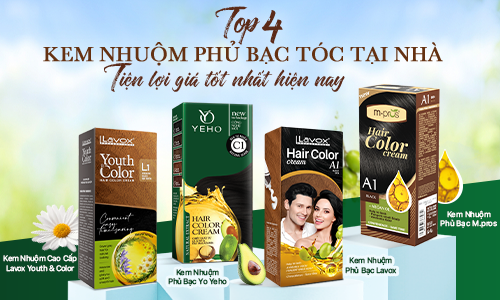 Top 4 Kem Nhuộm Phủ Bạc Tóc Tại Nhà Tiện Lợi Giá Rẻ Nhất Hiện Nay