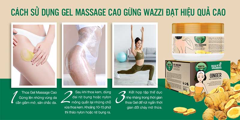 Gel Massage Cao Gừng Wazzi