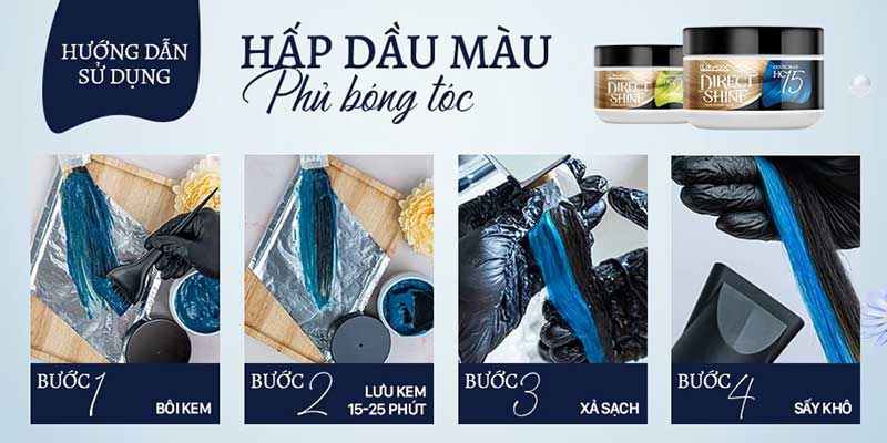 Hấp Dầu Màu Phủ Bóng Tóc Lavox