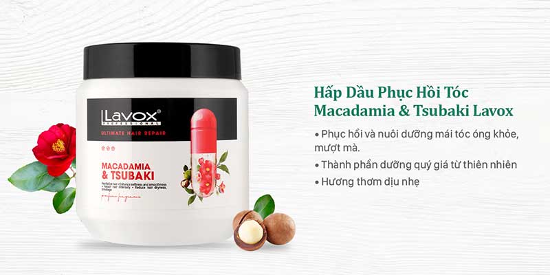 Hấp Dầu Phục Hồi Tóc – Macadamia, Tsubaki