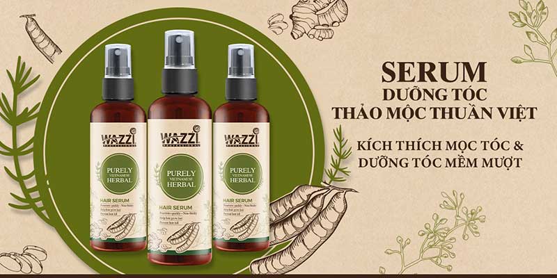 Serum dưỡng tóc thảo mộc wazzi