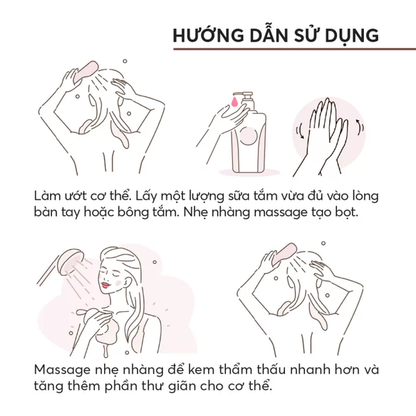 sữa tắm hương đào wazzi 1