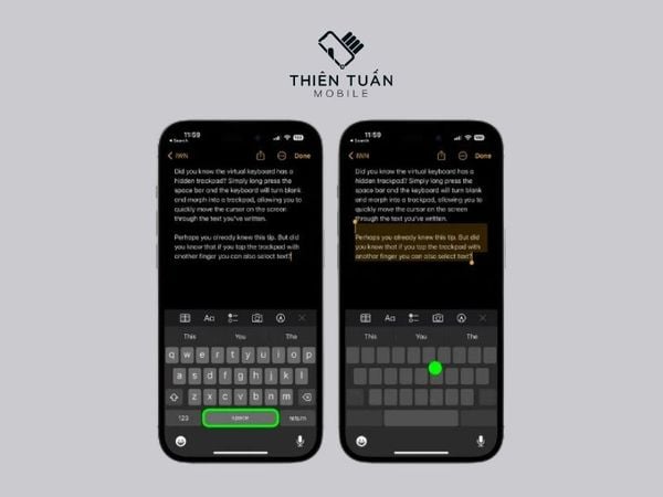 Tận Dụng Bàn Di Chuột Ẩn Trên iPhone