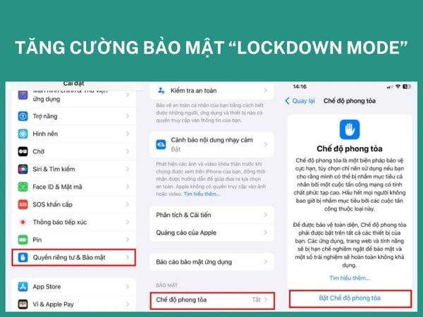 Bảo Mật iPhone Với Chế độ Phong Tỏa Lockdown Mode