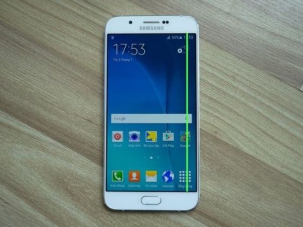 màn hình samsung a8 - 2015 bị sọc trắng