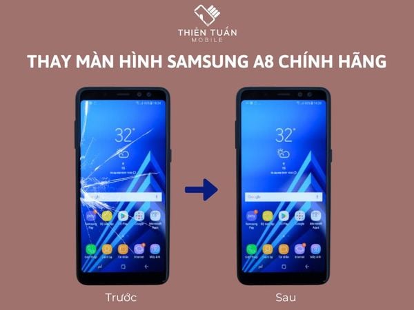 thay màn hình samsung a8- 2016 chính hãng