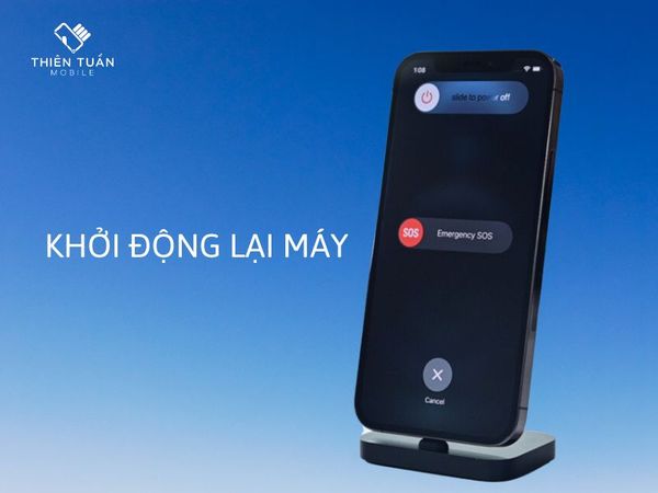 khởi động lại máy trên iphone 12 pro max