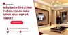 Mẫu gạch ốp tường phòng khách màu vàng nhạt đẹp và tinh tế
