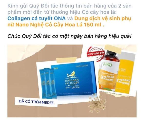 Sản phẩm của Cỏ Cây Hoa Lá đã xuất hiện trên nền tảng Medee connect - Bước tiến mới trong việc  khẳng định độ uy tín, chất lượng của thương hiệu