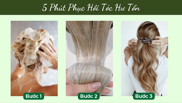 Phục hồi tóc khô xơ với Kem Ủ Tóc Thảo Dược Bưởi Trà chỉ với 5 PHÚT tại nhà