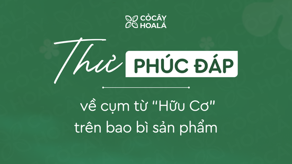 Cụm từ “hữu cơ” trên bao bì sản phẩm – Lời chia sẻ chân thành từ Cỏ Cây Hoa Lá