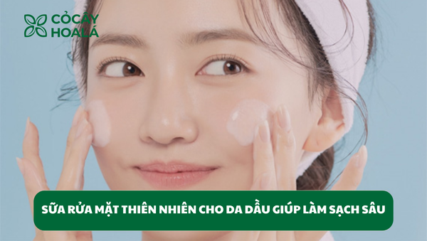 Sữa rửa mặt thiên nhiên cho da dầu giúp làm sạch lành tính, hiệu quả vượt trội