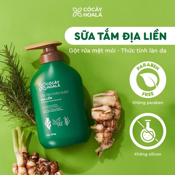Sữa tắm thảo dược địa liền Cỏ Cây Hoa Lá
