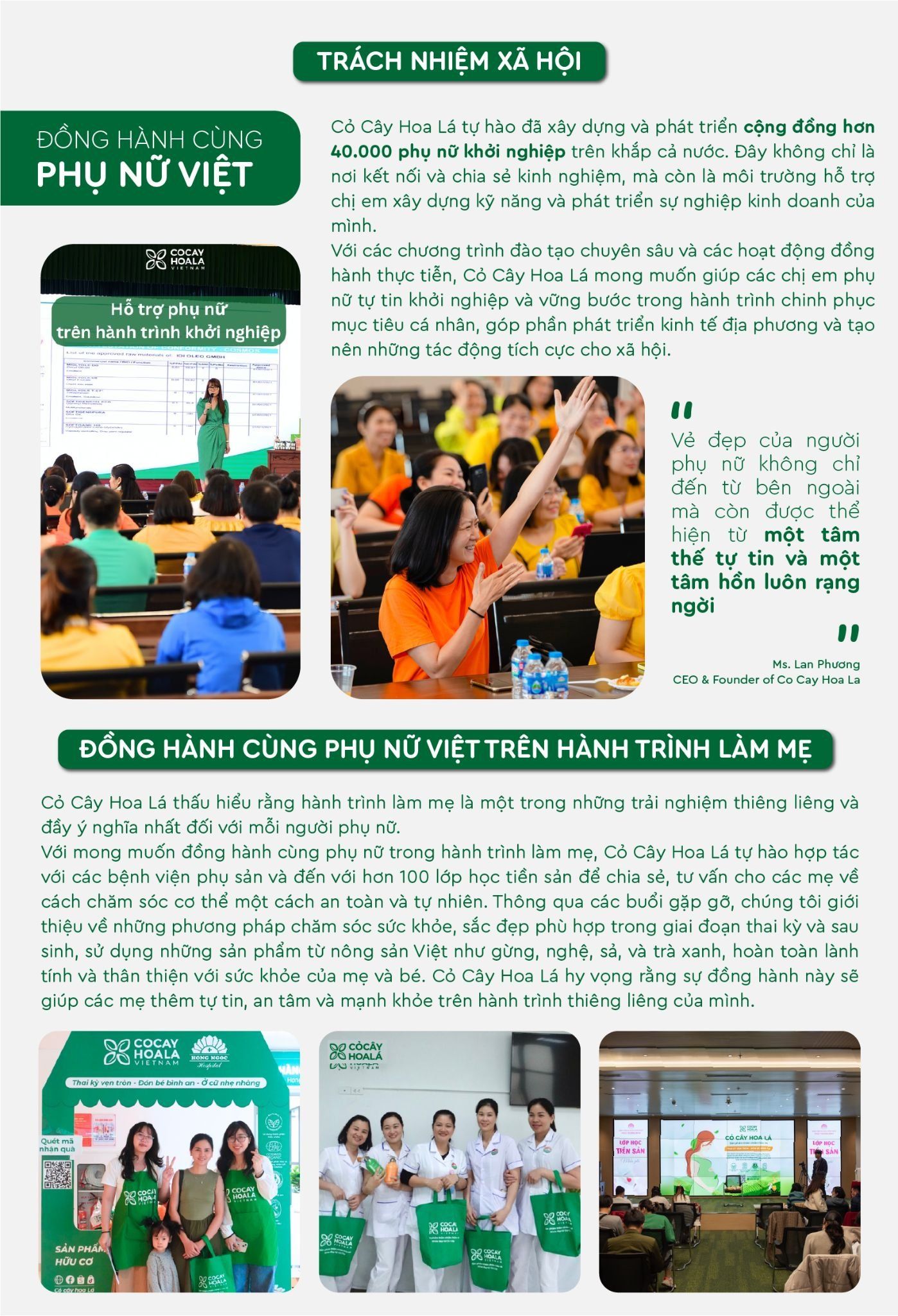 Đồng hành cùng phụ nữ Việt