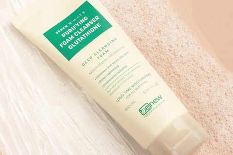 REVIEW SỮA RỬA MẶT CAO CẤP TRẮNG DA, SẠCH SÂU – BENEW WHITE PURIFYING GLUTATHIONE