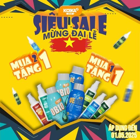 🎉 SIÊU SALE MỪNG ĐẠI LỄ - ƯU ĐÃI CỰC KHỦNG TỪ KOIKA! 🎉