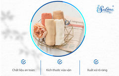 Vì sao mẹ nên chọn khăn Salina cho bé khi mới lọt lòng