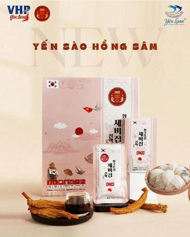 SIÊU PHẨM MỚI VỪA RA MẮT : YẾN SÀO HỒNG SÂM DKG - TINH HOA VIỆT HÀN!