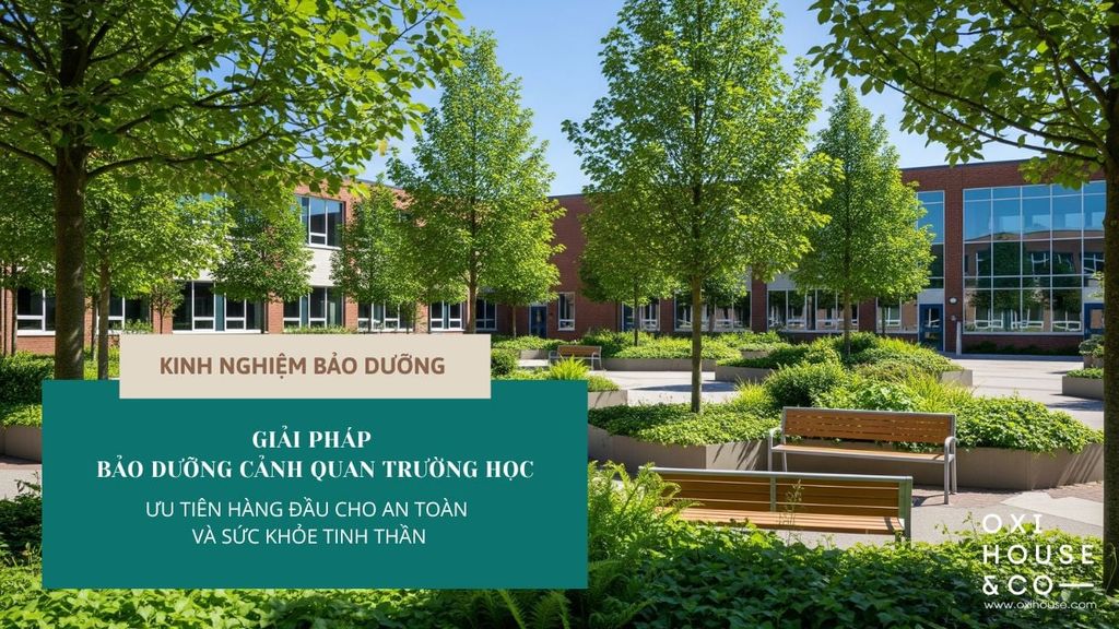 GIẢI PHÁP BẢO DƯỠNG CẢNH QUAN TRƯỜNG HỌC: ƯU TIÊN HÀNG ĐẦU CHO AN TOÀN VÀ SỨC KHỎE TINH THẦN