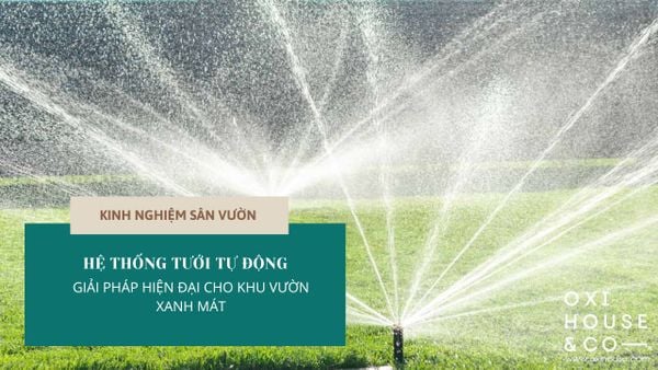 HỆ THỐNG TƯỚI TỰ ĐỘNG - GIẢI PHÁP HIỆN ĐẠI CHO KHU VƯỜN XANH MÁT
