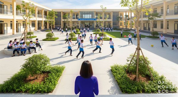 THIẾT KẾ CẢNH QUAN TRƯỜNG HỌC