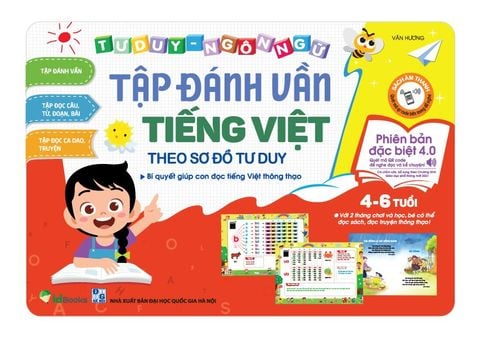 TẬP ĐÁNH VẦN TIẾNG VIỆT - Cuốn sách dạy trẻ học tiếng Việt hiệu quả