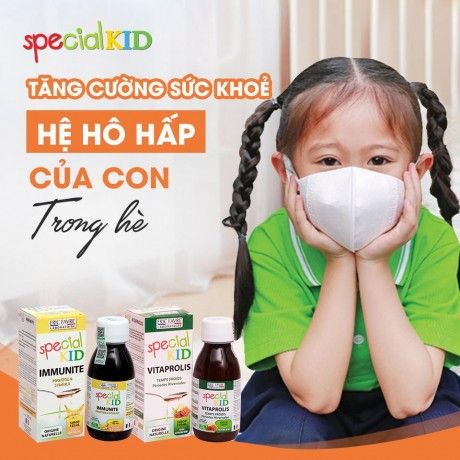 Bảo vệ hệ hô hấp cho trẻ trong mùa hè nhờ Special Kid Vitaprolis