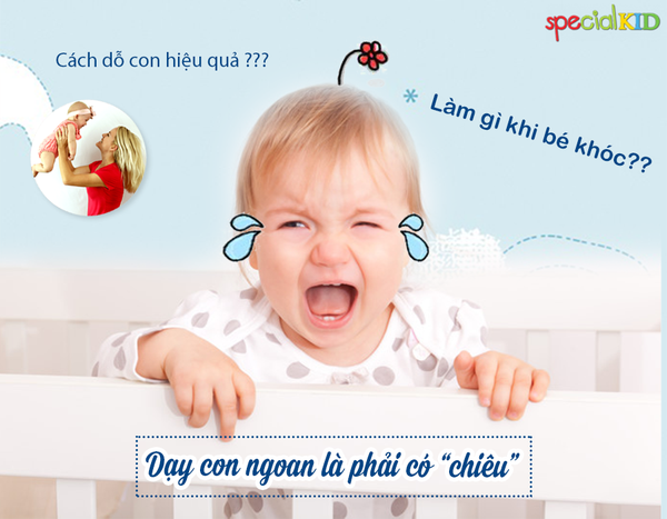 Cách xử lí thông minh khi con khóc